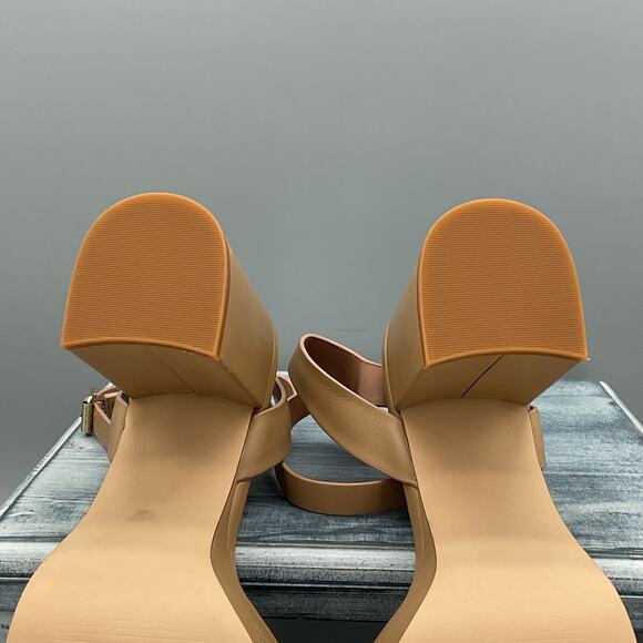 NEW Nordstrom Women’s Noanita-Lea Block Heel Sandals Tan Size 11M - Picture 8 of 10